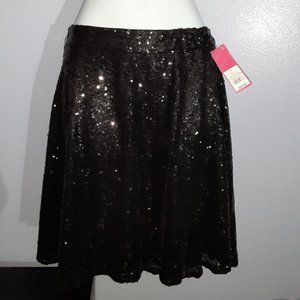 New Black Sequin Skirt
